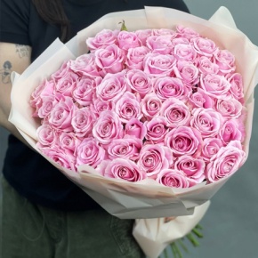 Букет из 55 роз Аваланж (60 см) в Бронницах