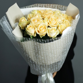 Букет из 19 роз Аваланж (70 см) в Бронницах