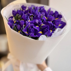 Букет из 21 ириса в Бронницах