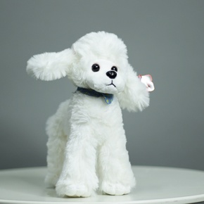 Плюшевый пудель белый (25 см) в Бронницах