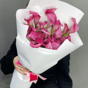 Монобукет из 21 каллы в Бронницах