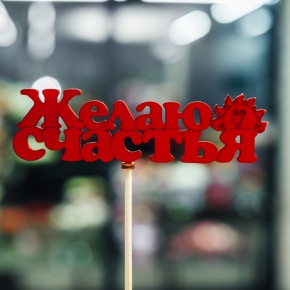 Топпер Желаю Счастья в Бронницах