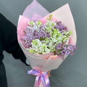 Букет из 11 веток сирени микс в Бронницах