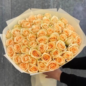 Букет из 51 розы Аваланж (60 см) в Бронницах