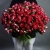 Букет из 51 кустовой рубиновой розы (50 см) в Бронницах