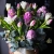 Композиция в шляпной коробке из гиацинтов и тюльпанов в Бронницах Композиция в шляпной коробке из гиацинтов и тюльпанов в Бронницах