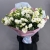 Букет "Изысканность" из 31 белой эустомы в Бронницах