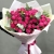 Букет "Малиновый бисквит" из кустовых и пионовидных роз и эвкалипта в Бронницах