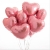 Сердце розовое фольгированный шар с гелием (45 см) в Бронницах