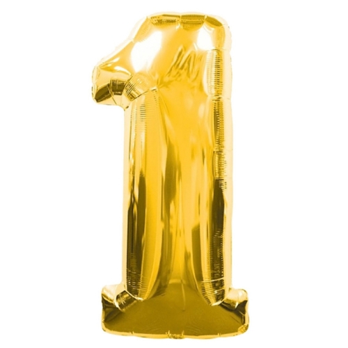 Шар гелиевый цифра 1 (40х102 см) в Бронницах