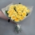 Букет из 21  из пионовидной розы Баттеркап (60 см) в Бронницах