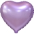 Сердце сиреневое фольгированный шар с гелием (45 см) в Бронницах