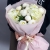 Букет "Белый жемчуг" из гортензий и пионов в Бронницах