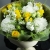 Букет "Фисташка" из роз, хризантем и маттиол в Бронницах