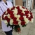 Букет из 101 красной и белой розы (50 см) в Бронницах
